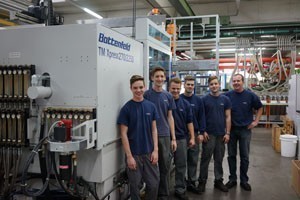 Apprentices at Fries Kunststofftechnik