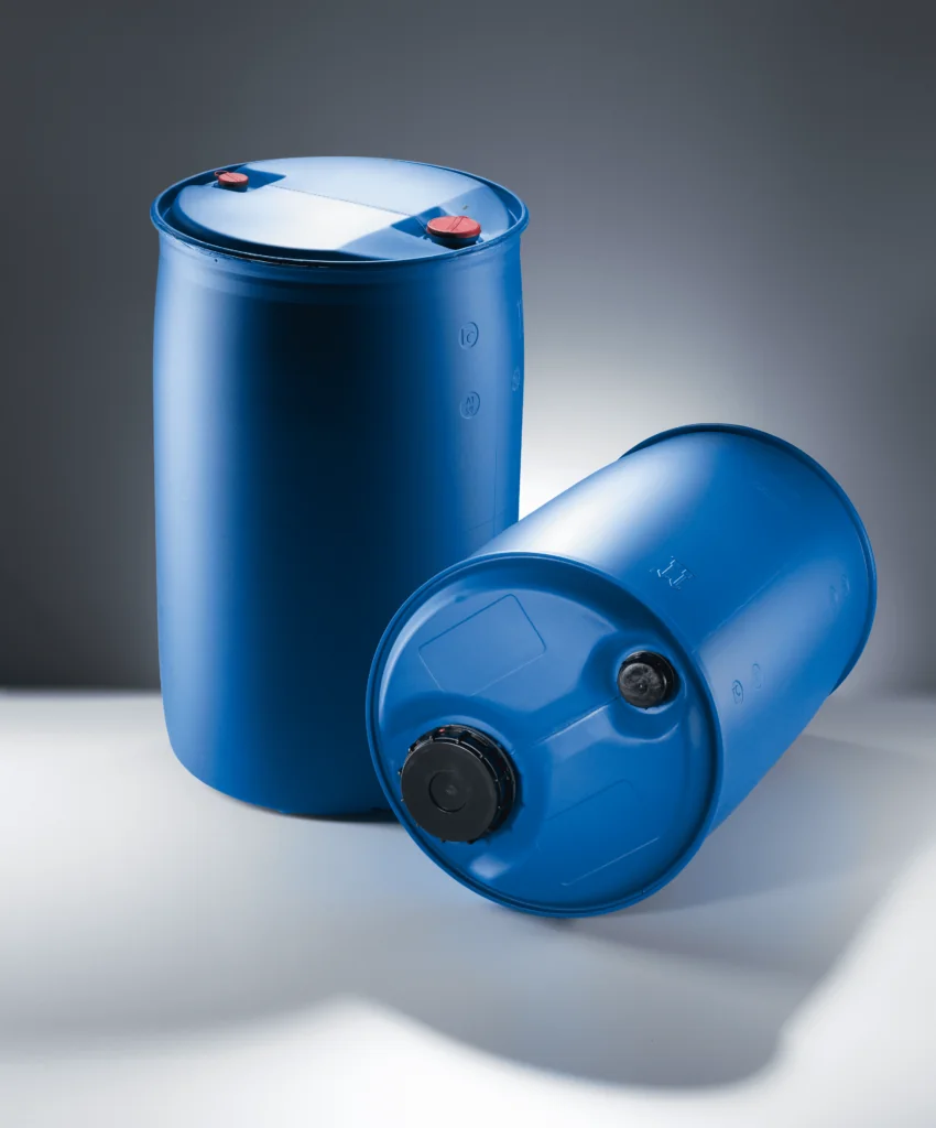 Contenuto riciclato nei fusti di plastica