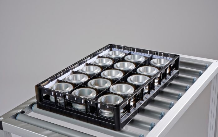 Industriekorb tech-rack 600x400 aus glasverstärktem Polyamid