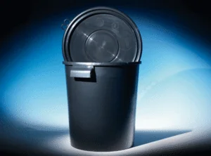 kunststoffeimer-hobbock-elektrisch-ableitfaehig-30liter Secchio Hobbock nero elettricamente dissipativo con coperchio