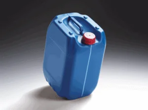blauer Kanister aus Kunststoff
