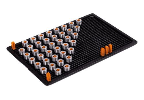 Support de pièces tech-rack variogrid rempli en plastique de FRIES