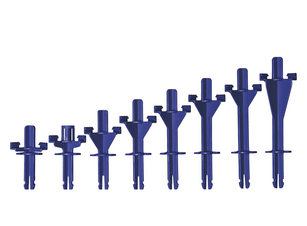 Clixrack Extender pour la connexion entre le panier de base, le cadre intermédiaire et le cadre supérieur.