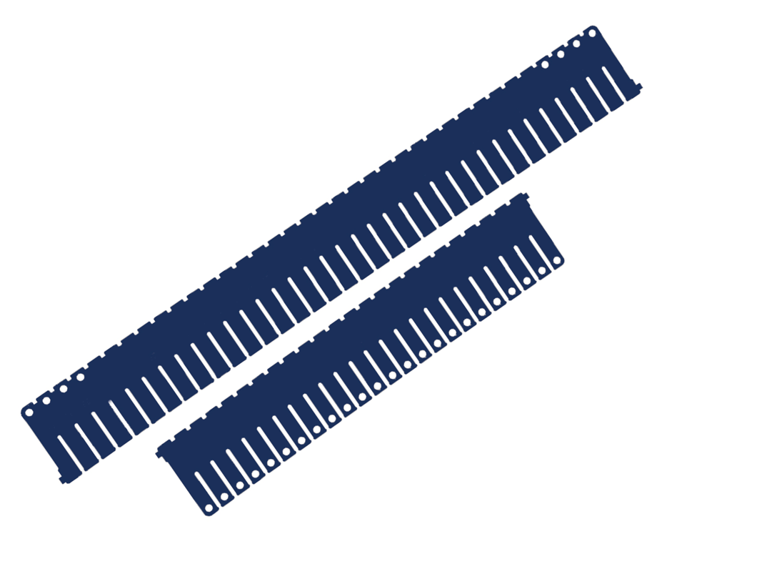 Séparateurs transversaux et longitudinaux comme accessoires pour le panier de nettoyage tech-rack en plastique