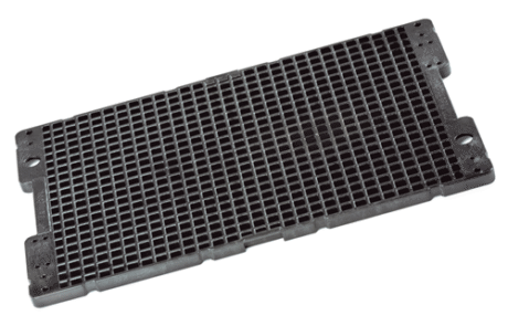 Plaque de porte-pièces ESD en plastique pour le système techtray de FRIES