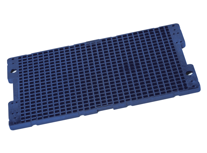 Werkstückträgerplatte aus Kunststoff für das techtray System von FRIES